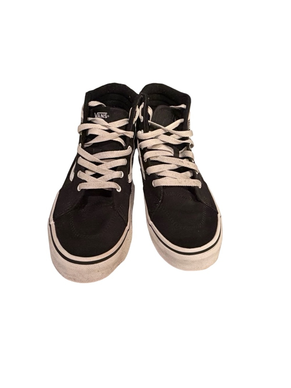 Vans SK8-Hi Checkerboard Rose Embroidery Black Skate High Top Sneaker Size 5.5 - Picture 4 of 8